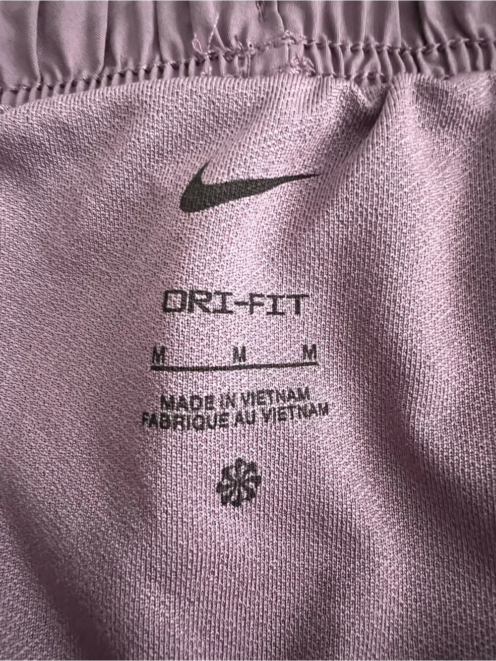 Nike Womens Dri-FIT Running Shorts Mauve Purple Size Medium Minimalist